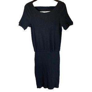 NEW NWT Free People Beach Black Mini Dress Open Back Size Medium M